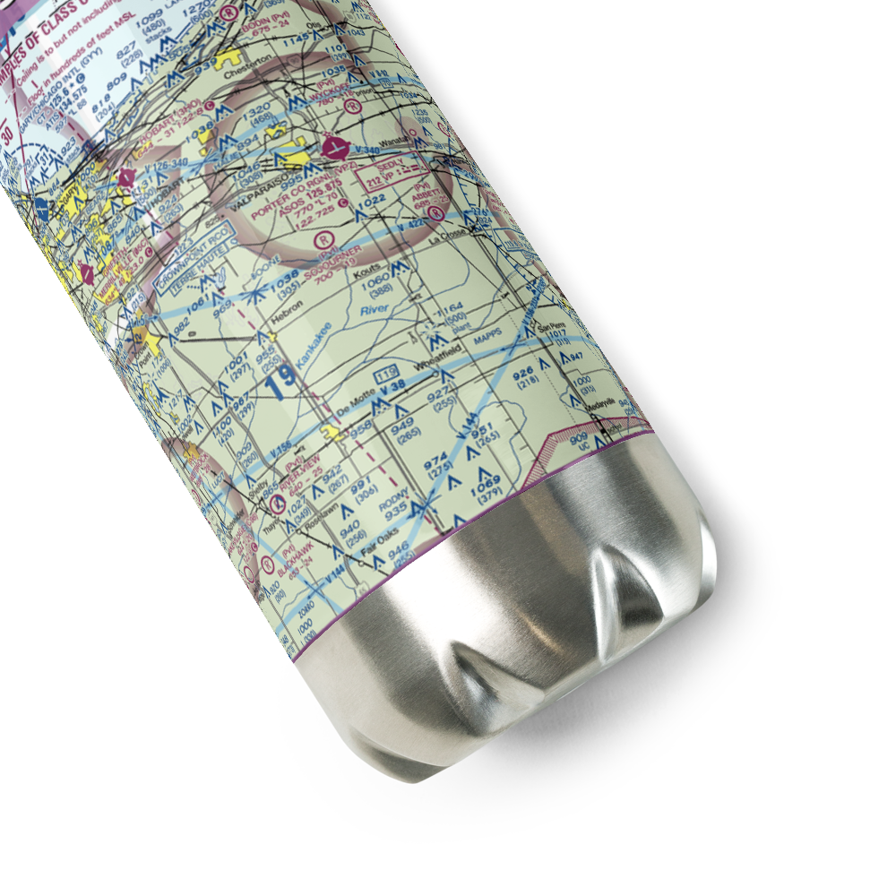 Sojourner Field (IN04) VFR Sectional Water Bottle 