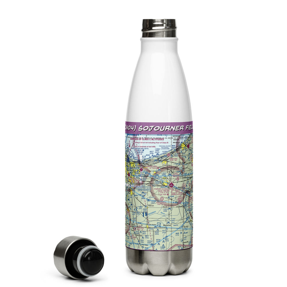Sojourner Field (IN04) VFR Sectional Water Bottle 