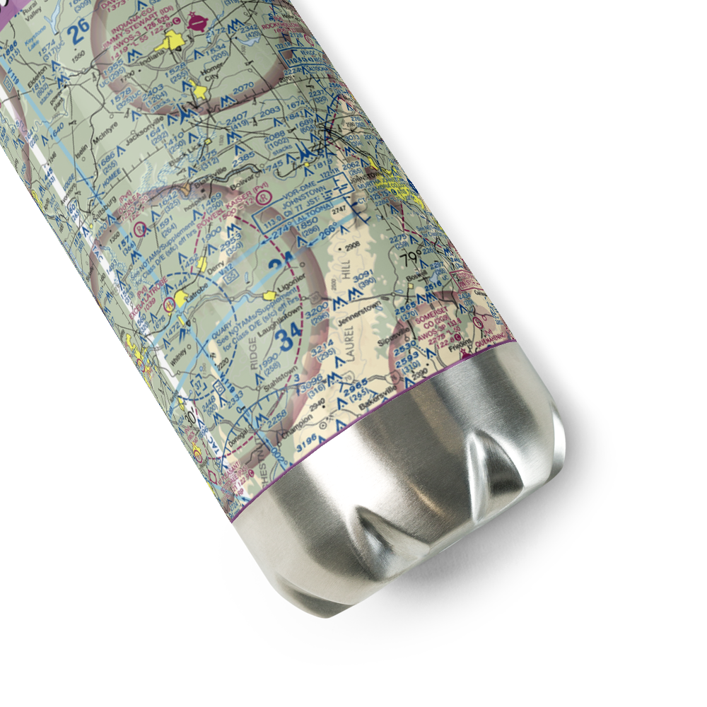 Powell Kaiser Airport (01PA) VFR Sectional Water Bottle 