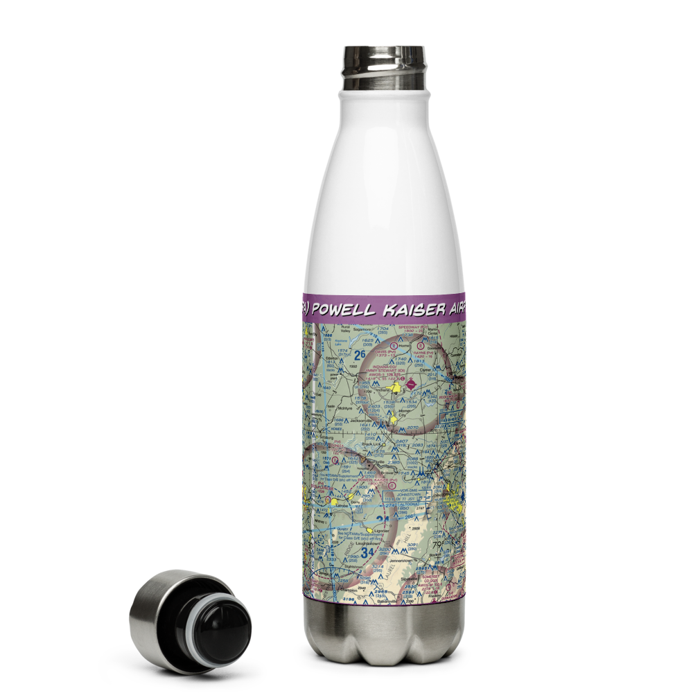 Powell Kaiser Airport (01PA) VFR Sectional Water Bottle 