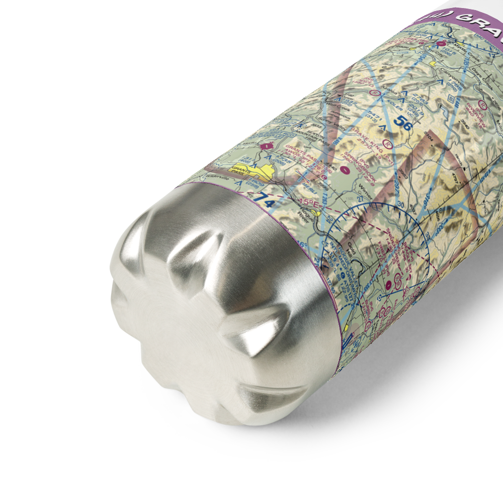 Grave-King Airport (OR44) VFR Sectional Water Bottle 