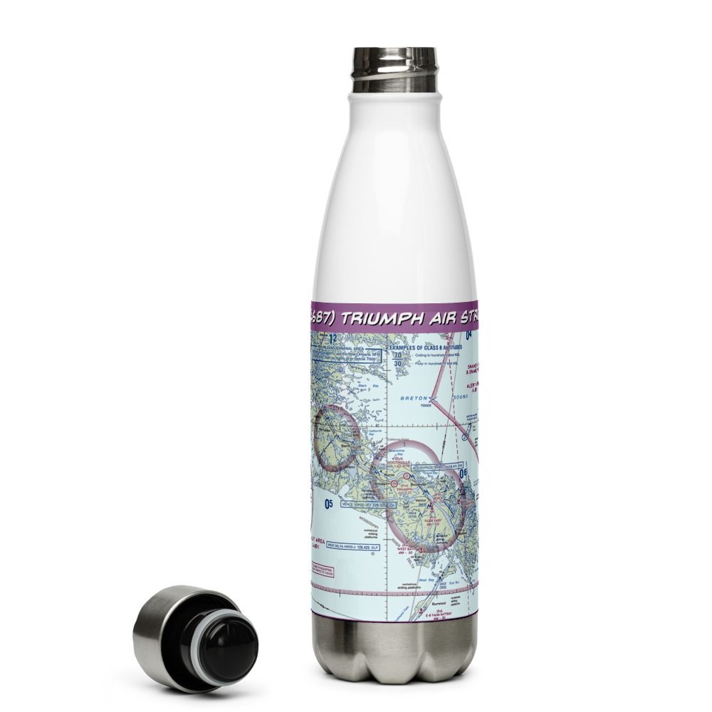 Triumph Air Strip (LS87) VFR Sectional Water Bottle 