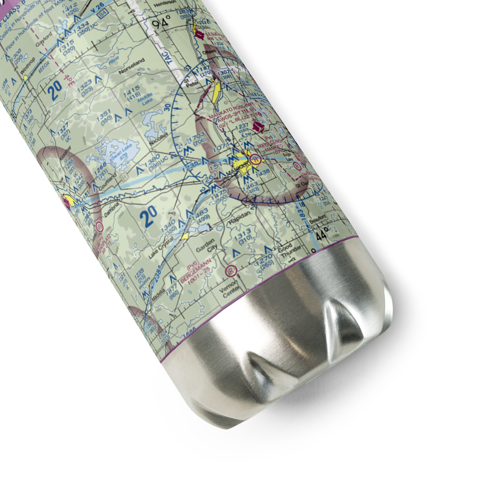 Michels Farms Airport (MN46) VFR Sectional Water Bottle 