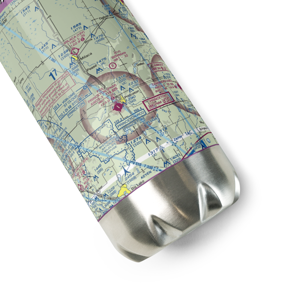Bishman Private Airport (90MN) VFR Sectional Water Bottle 