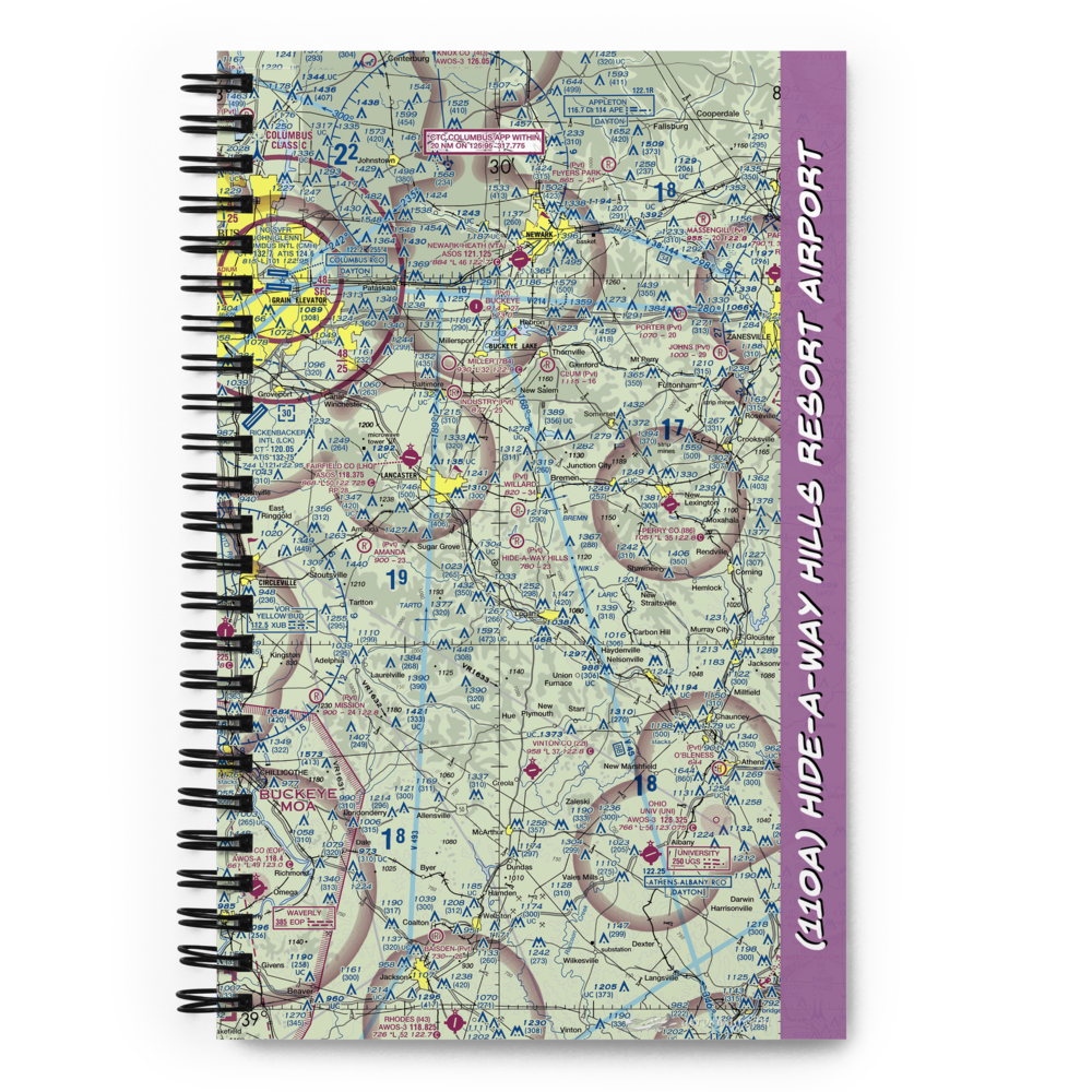 Hide-A-Way Hills Resort Airport (11OA) VFR Sectional Notebook 