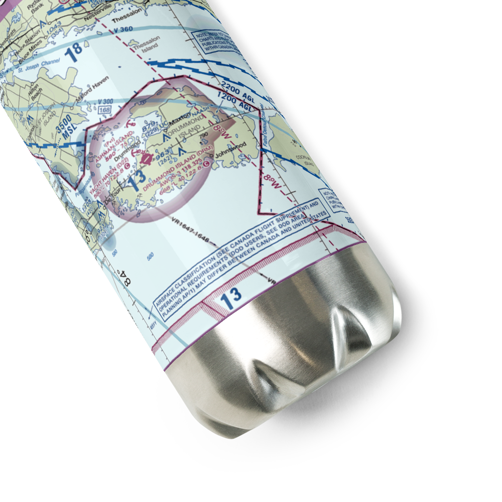 Lapoint Seaplane Base (MI4) VFR Sectional Water Bottle 