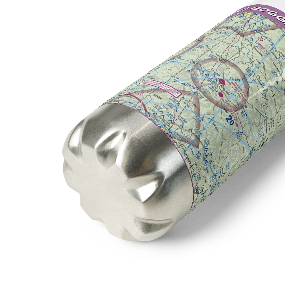Boggs Field Airport (USW) VFR Sectional Water Bottle 