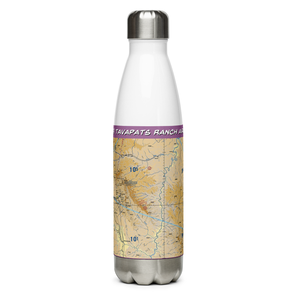 Tavapats Ranch Airport (UT09) VFR Sectional Water Bottle 