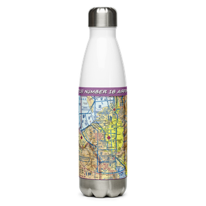 Number 18 Airport (UT13) VFR Sectional Water Bottle
