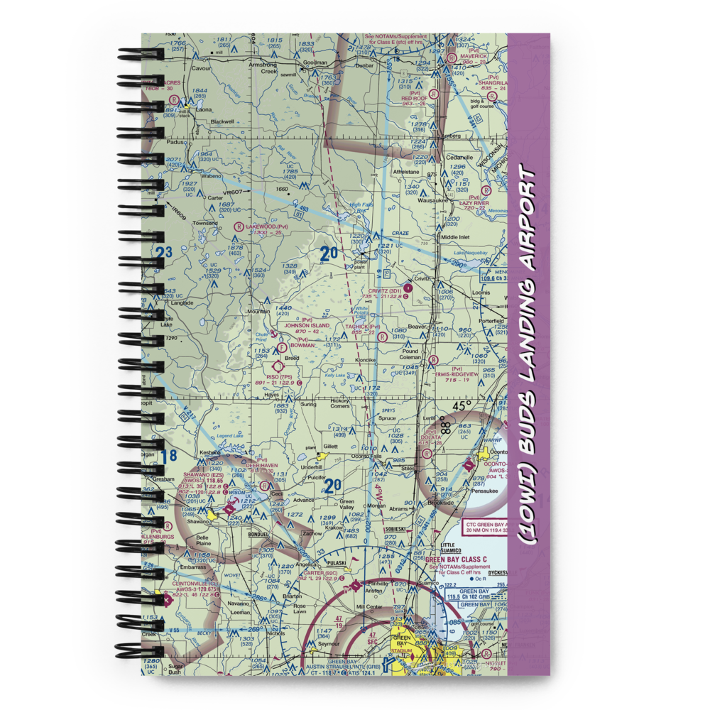 Buds Landing Airport (10WI) VFR Sectional Notebook 