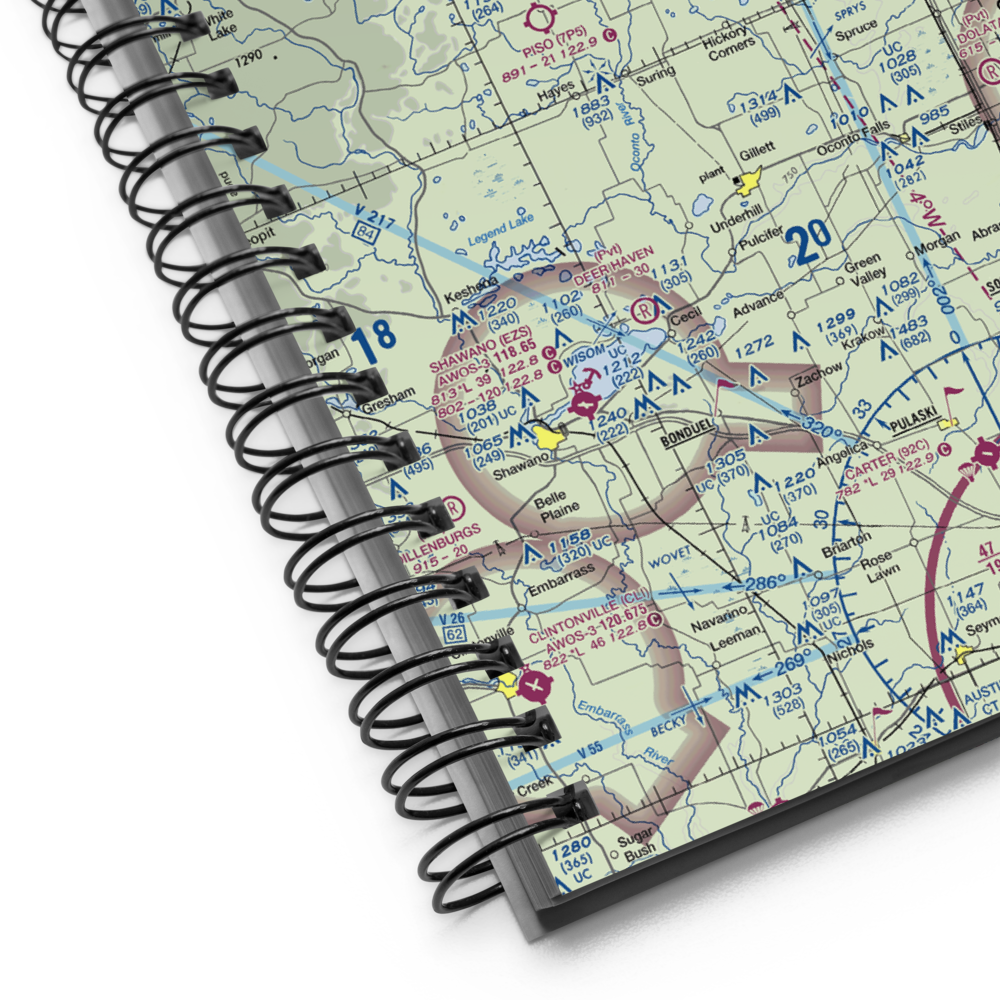 Buds Landing Airport (10WI) VFR Sectional Notebook 