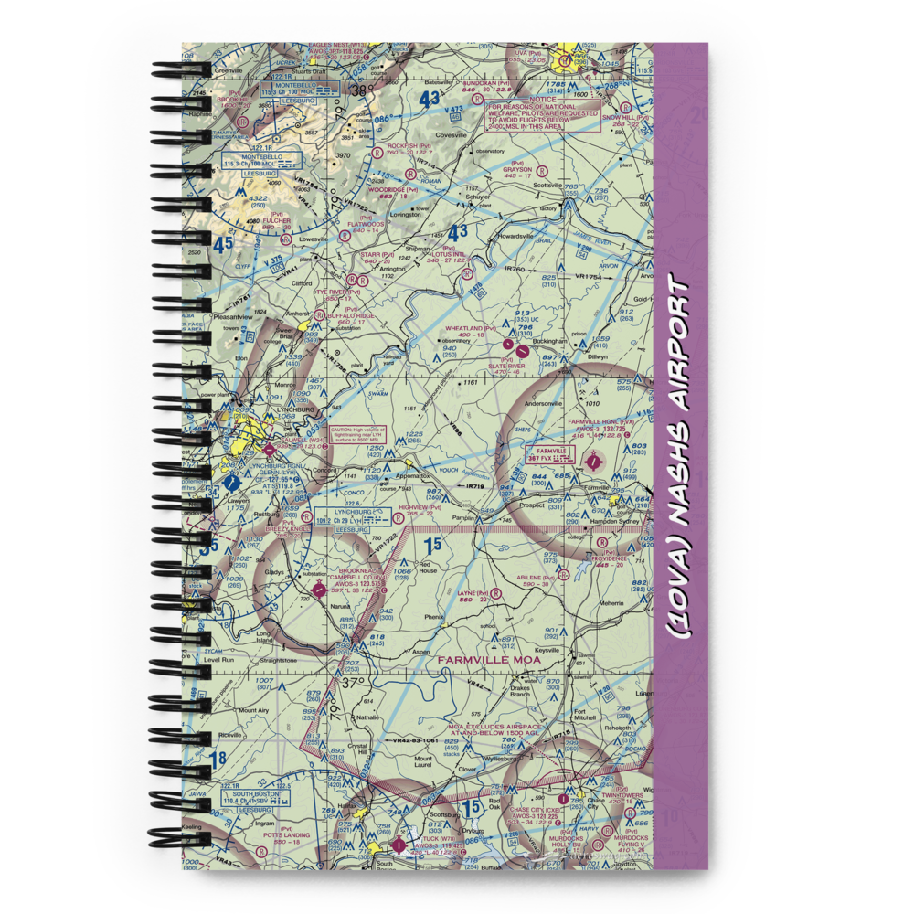Nashs Airport (10VA) VFR Sectional Notebook 