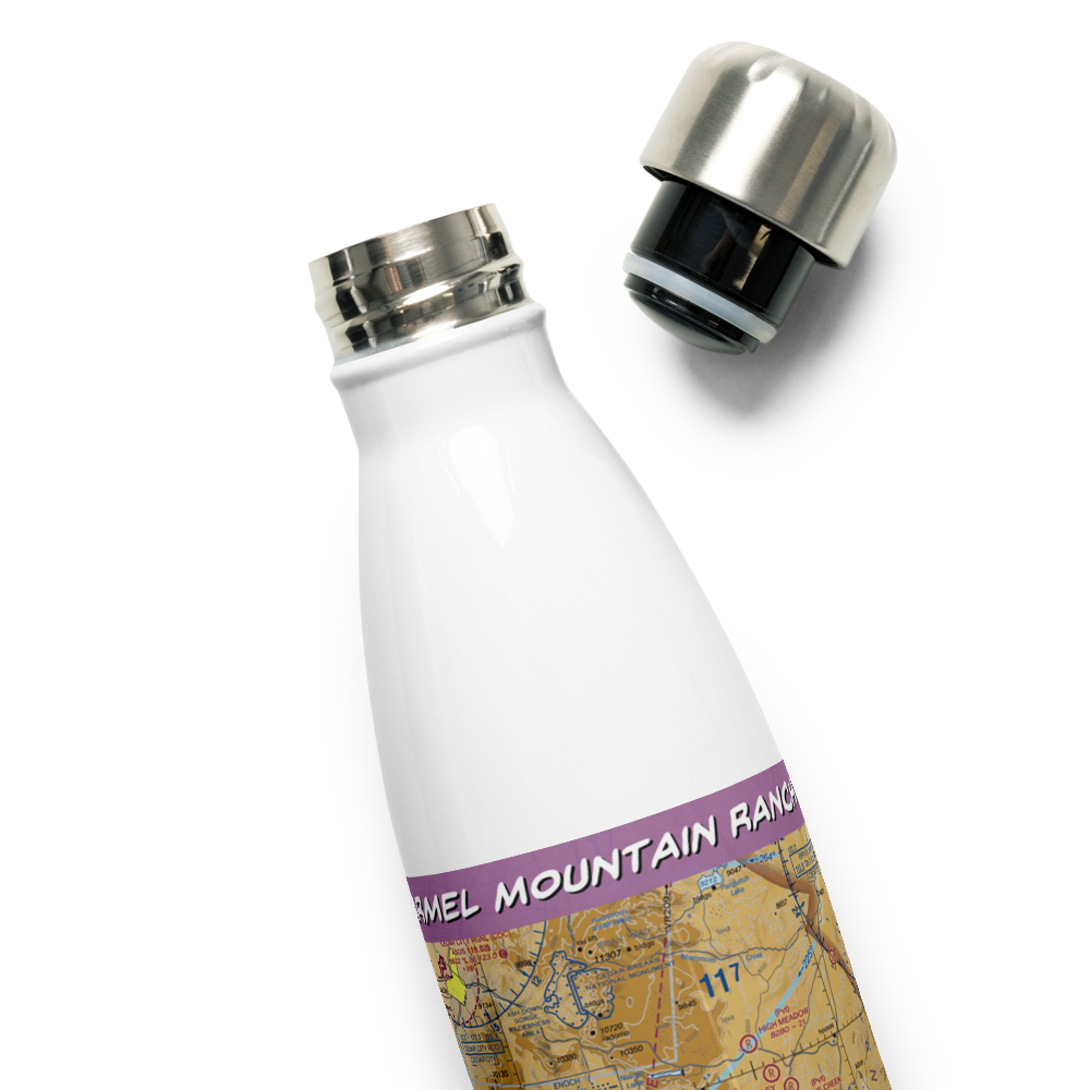 Carmel Mountain Ranch Airport (UT37) VFR Sectional Water Bottle 