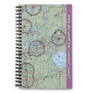 Lookout Lake Seaplane Base (10MN) VFR Sectional Notebook