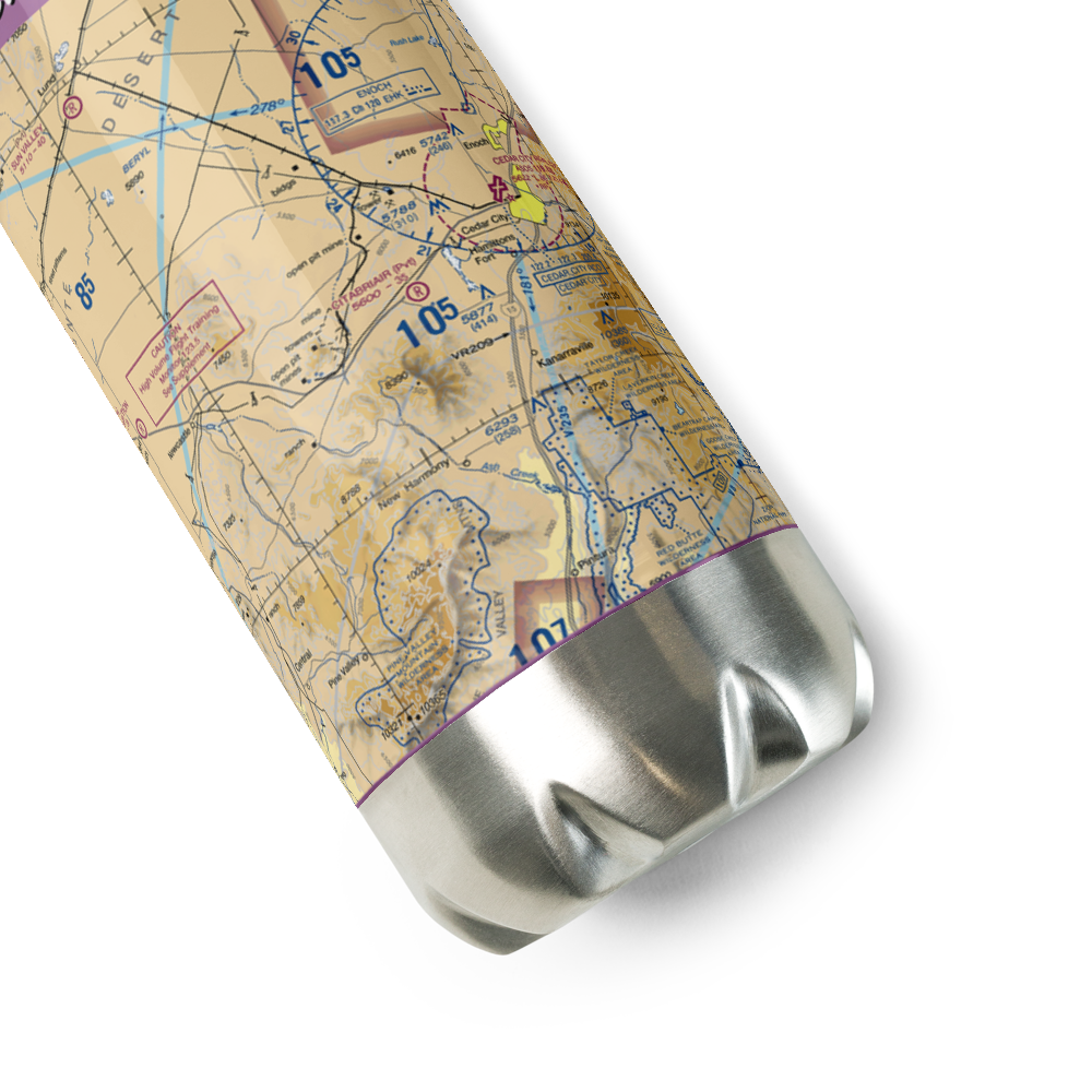 Citabriair Airport (UT43) VFR Sectional Water Bottle 