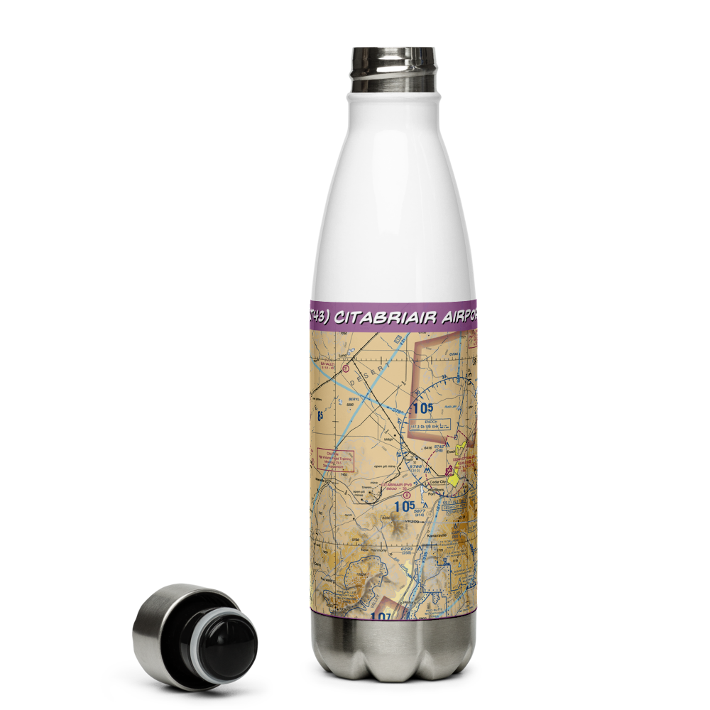 Citabriair Airport (UT43) VFR Sectional Water Bottle 