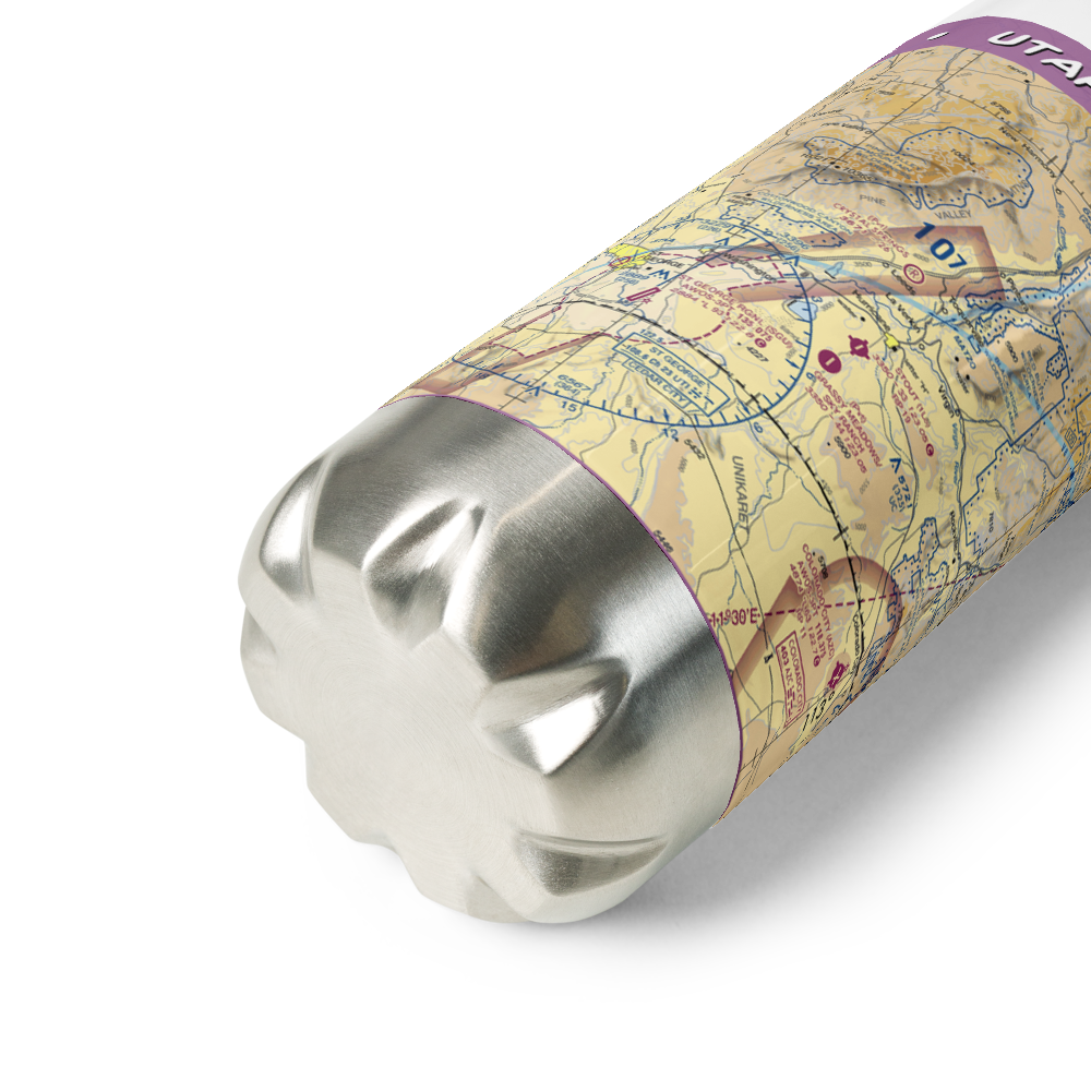 Grassy Meadows/Sky Ranch Landowners Assn Airport (UT47) VFR Sectional Water Bottle 