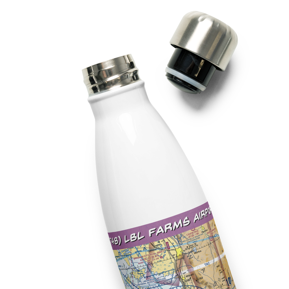 Lbl Farms Airport (UT48) VFR Sectional Water Bottle 