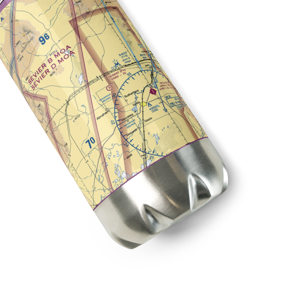 Desert Aviation Airport (UT49) VFR Sectional Water Bottle 