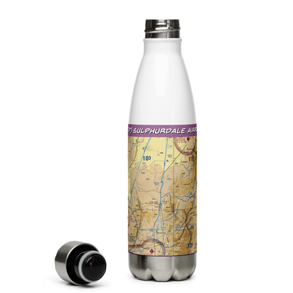 Sulphurdale Airport (UT57) VFR Sectional Water Bottle 