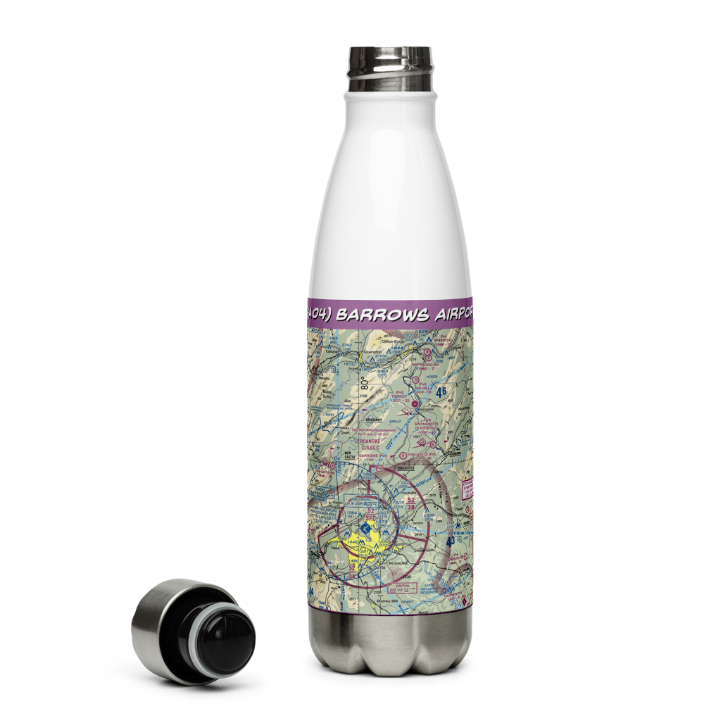 Barrows Airport (VA04) VFR Sectional Water Bottle 