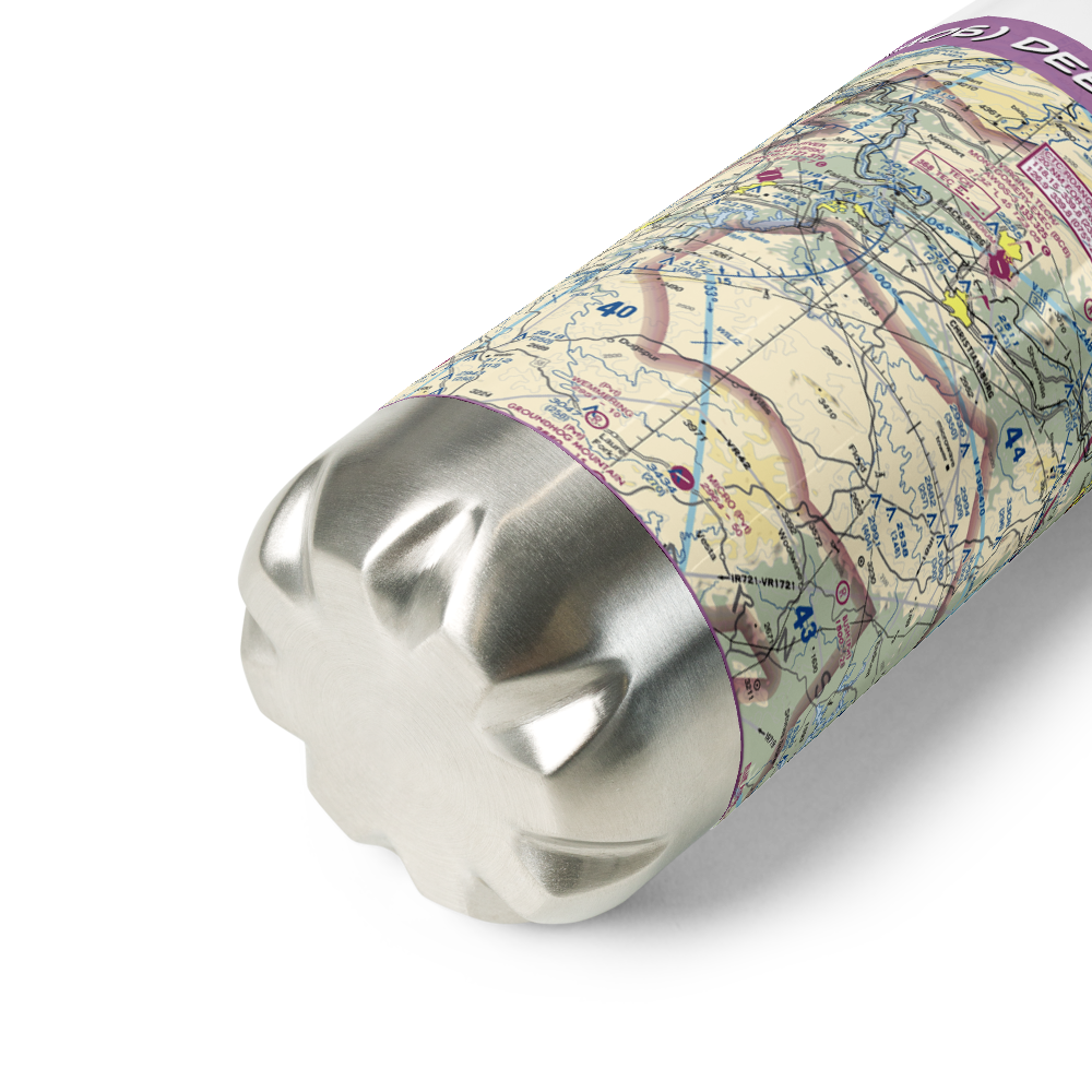 Deer Run Airport (VA06) VFR Sectional Water Bottle 
