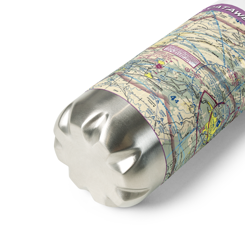 Catawba Valley Airport (VA10) VFR Sectional Water Bottle 