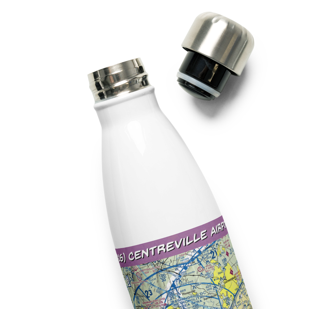Centreville Airport (VA16) VFR Sectional Water Bottle 