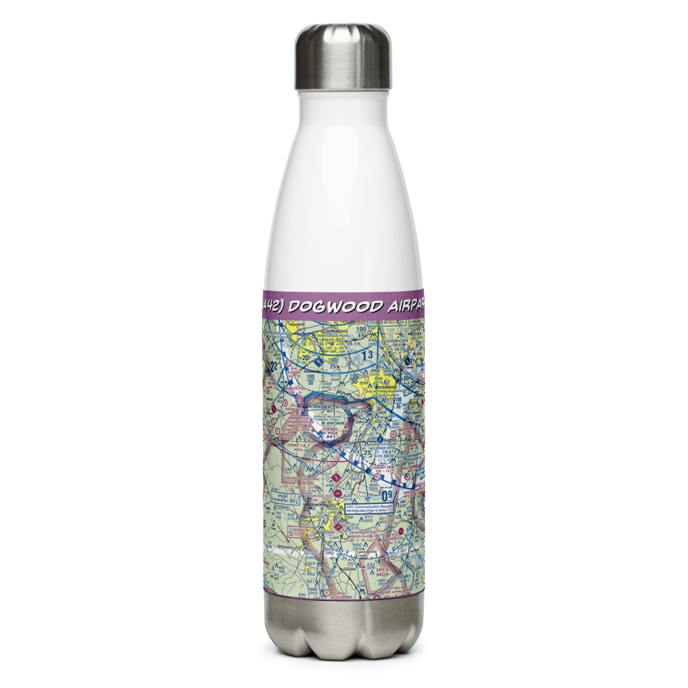 Dogwood Airpark (VA42) VFR Sectional Water Bottle 