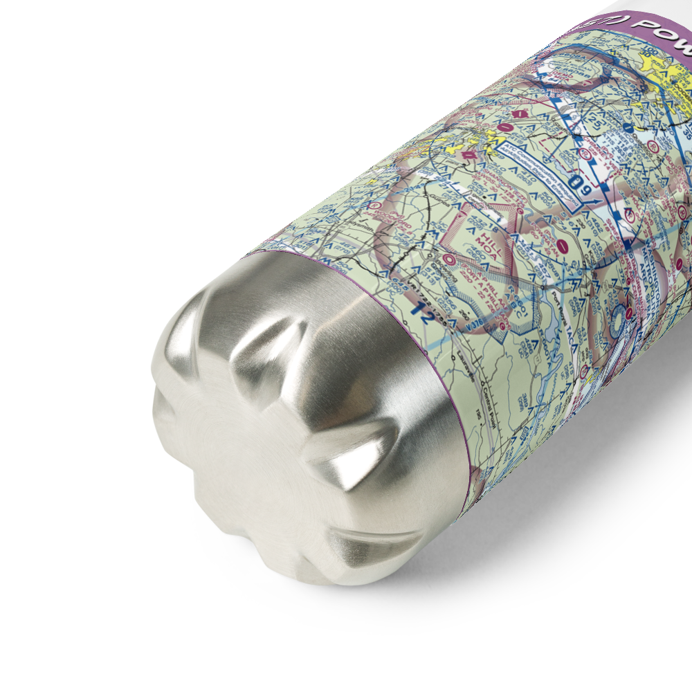 Powhatan Airport (VA57) VFR Sectional Water Bottle 