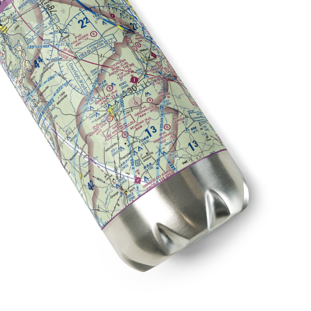 Homeland Airport (VA67) VFR Sectional Water Bottle 