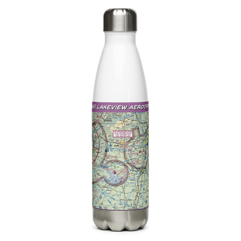 Lakeview Aerodrome (VA68) VFR Sectional Water Bottle 