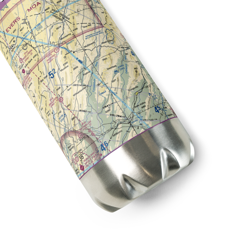 Smith Field (VA75) VFR Sectional Water Bottle 