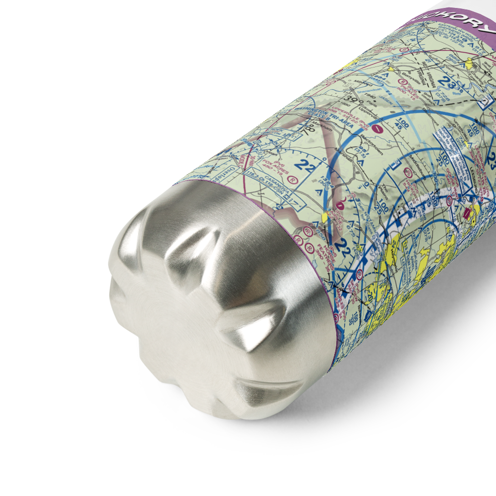 Hickory Tree Farm Airport (VA79) VFR Sectional Water Bottle 
