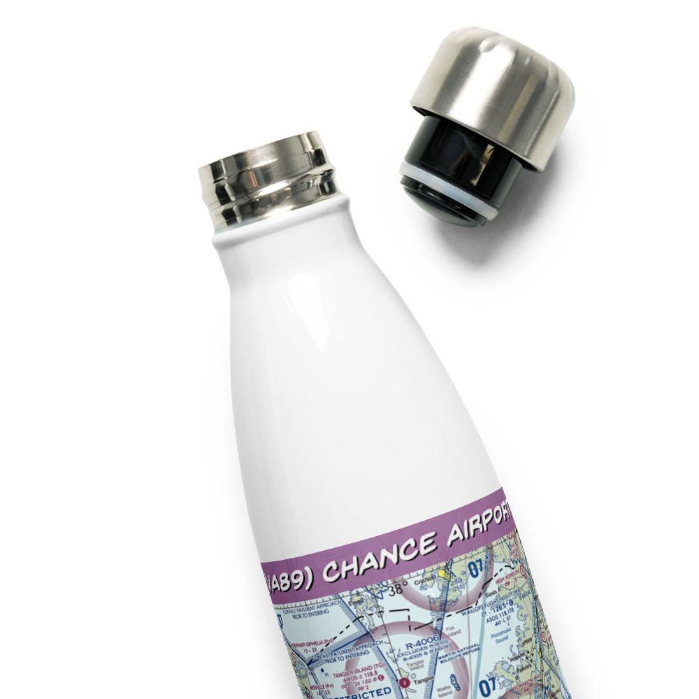 Chance Airport (VA89) VFR Sectional Water Bottle 
