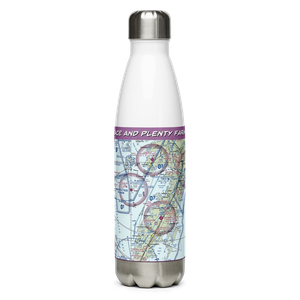 Peace and Plenty Farm Airport (VA92) VFR Sectional Water Bottle