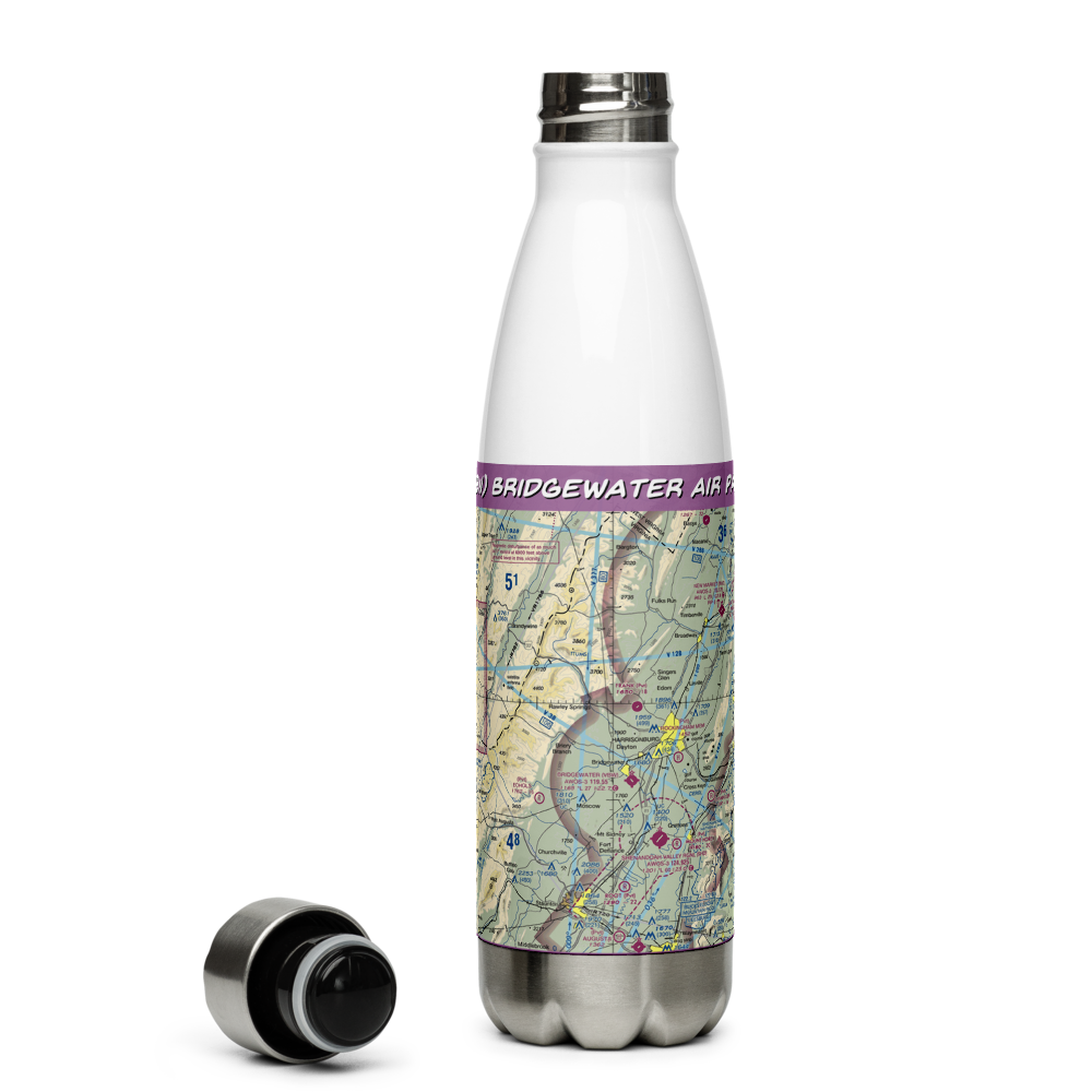 Bridgewater Air Park (VBW) VFR Sectional Water Bottle 