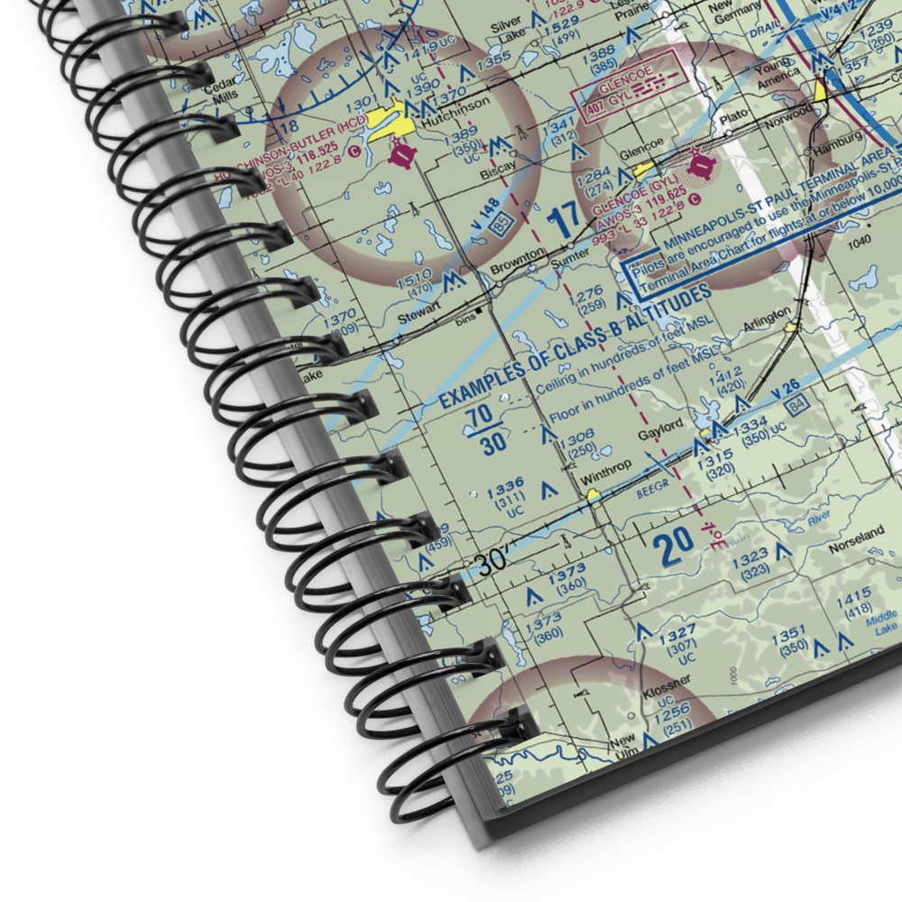 Winsted Municipal Airport (10D) VFR Sectional Notebook 