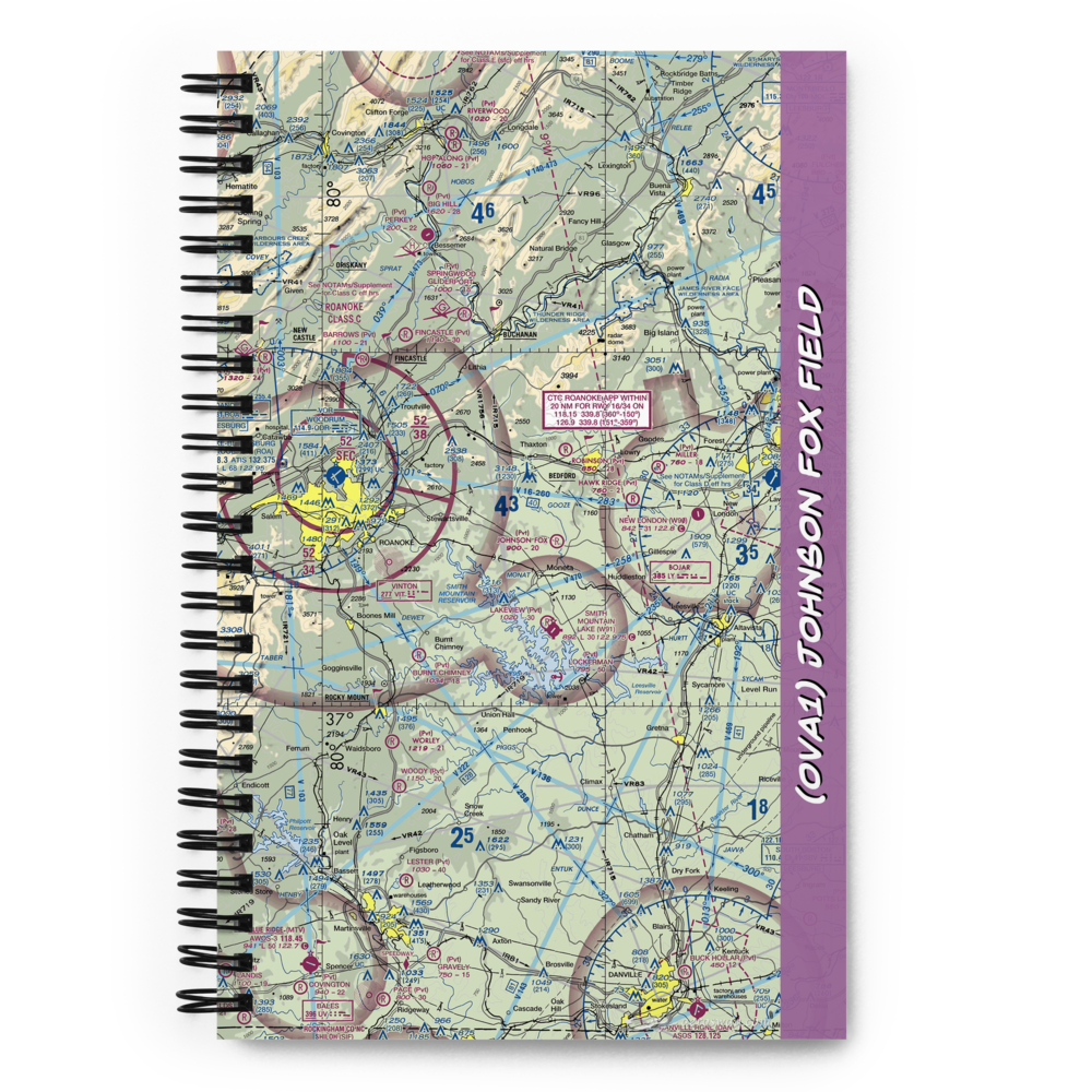 Johnson Fox Field (0VA1) VFR Sectional Notebook 