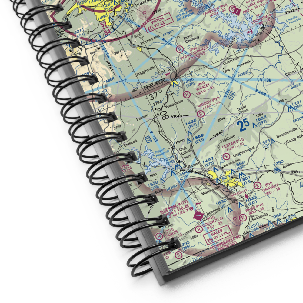 Johnson Fox Field (0VA1) VFR Sectional Notebook 