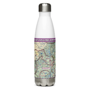 Collins Airport (VG16) VFR Sectional Water Bottle