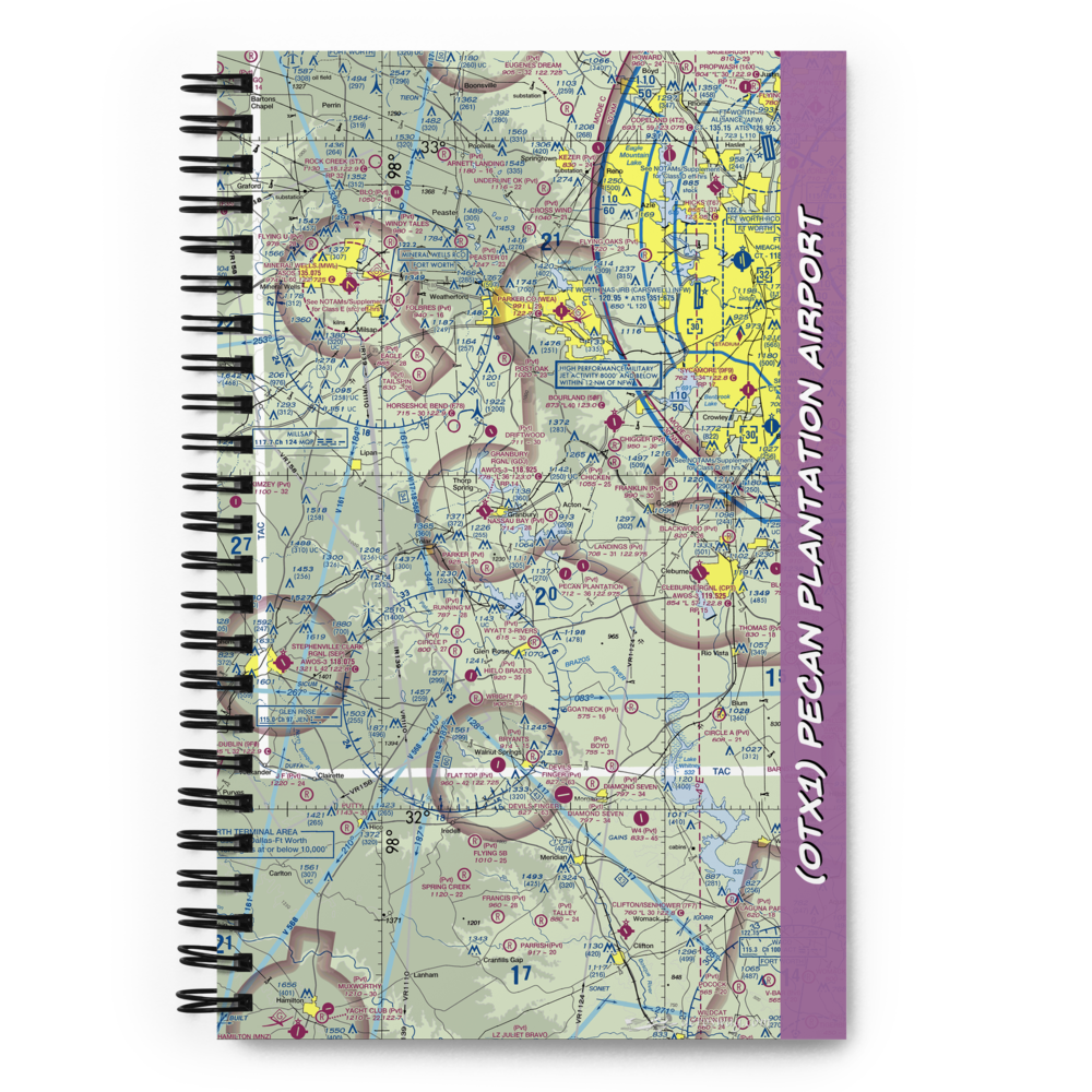 Pecan Plantation Airport (0TX1) VFR Sectional Notebook 
