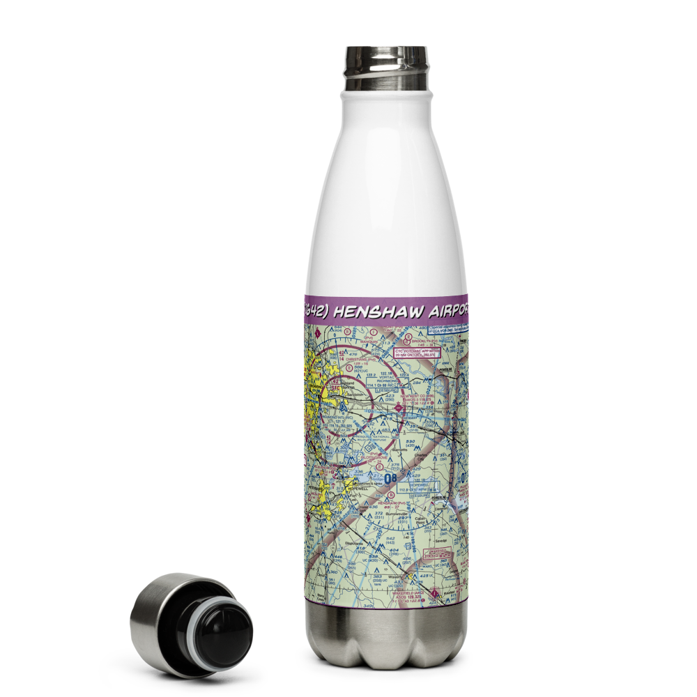 Henshaw Airport (VG42) VFR Sectional Water Bottle 