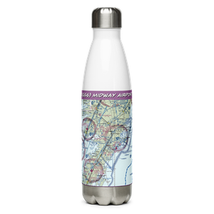 Midway Airport (VG56) VFR Sectional Water Bottle