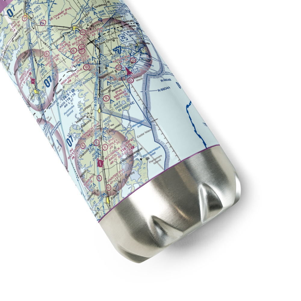 Midway Airport (VG56) VFR Sectional Water Bottle 