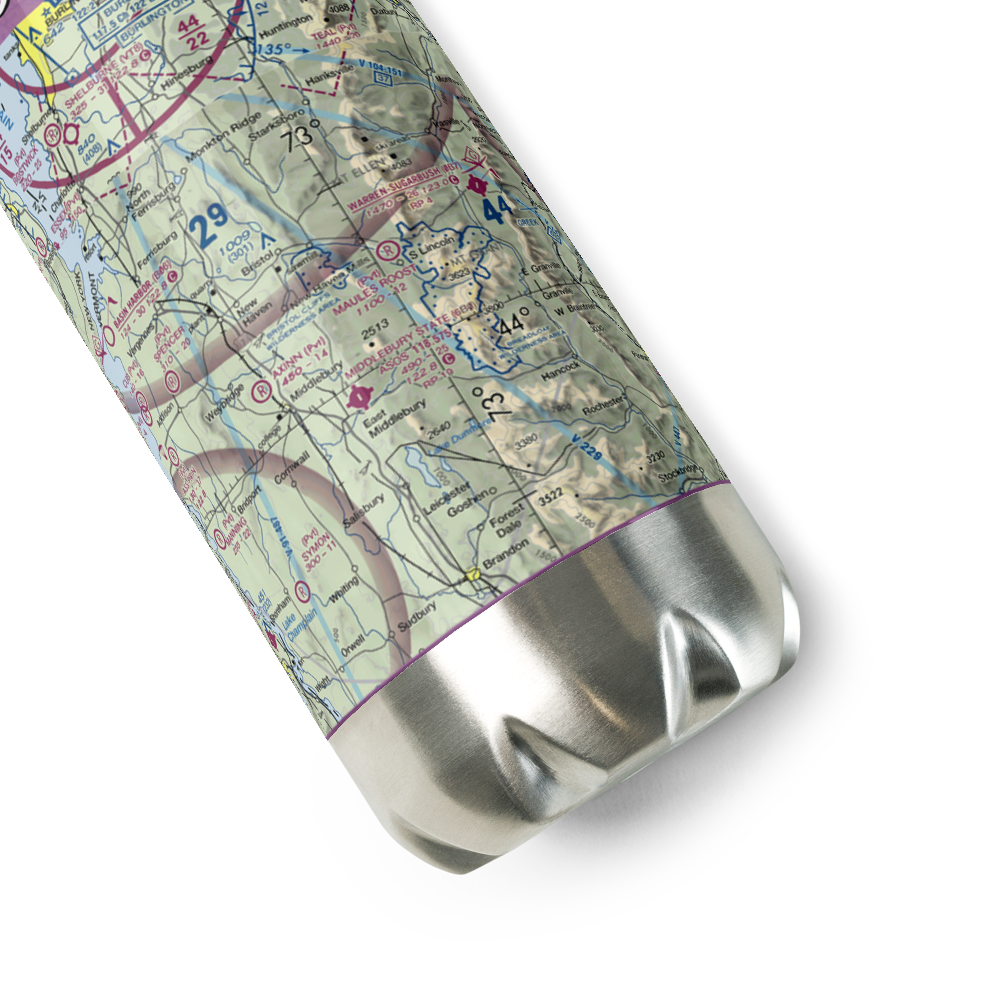 Maule's Roost Airport (VT03) VFR Sectional Water Bottle 