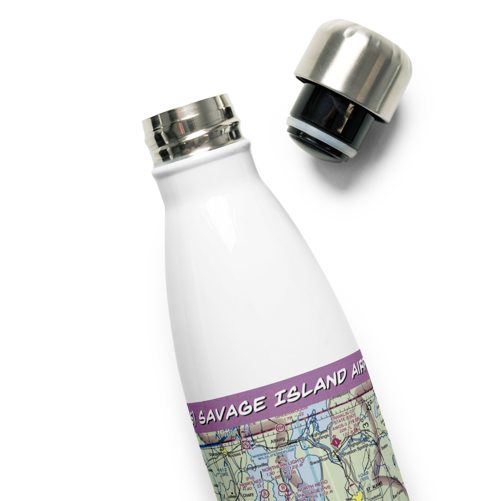 Savage Island Airport (VT15) VFR Sectional Water Bottle 