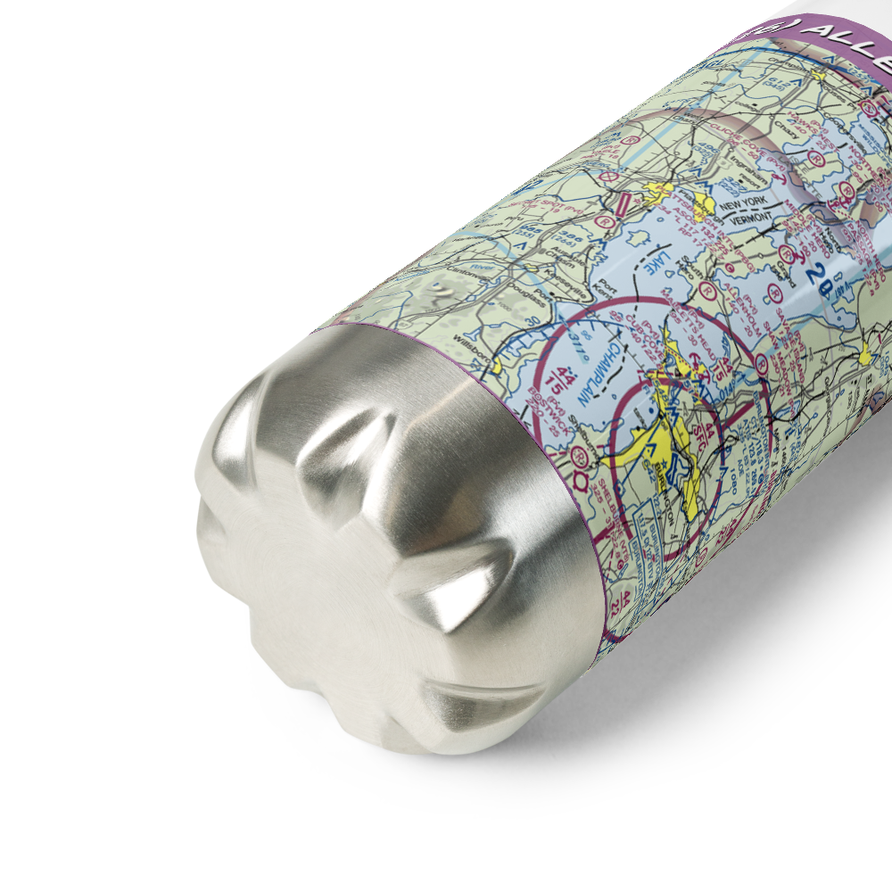 Allenholm Airport (VT26) VFR Sectional Water Bottle 