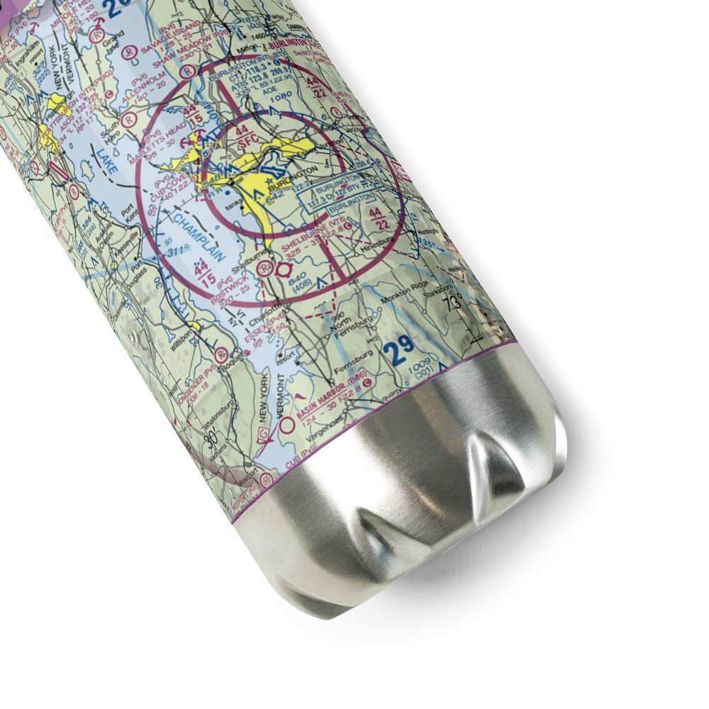 Fairholt Airport (VT48) VFR Sectional Water Bottle 