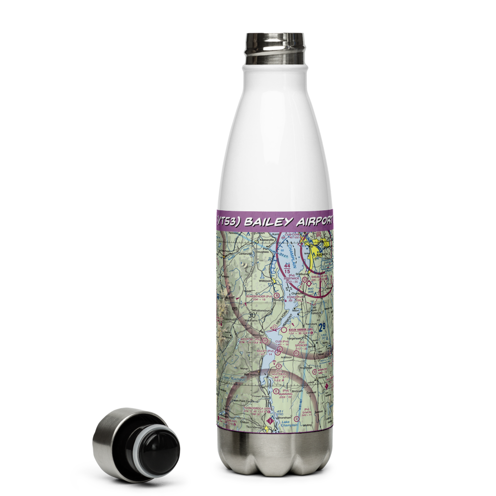 Bailey Airport (VT53) VFR Sectional Water Bottle 